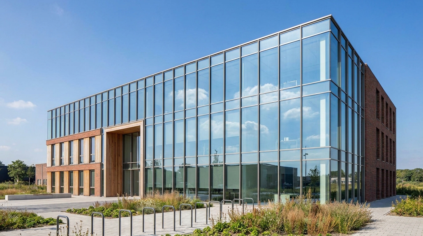 Modern bedrijfspand met EP-U energielabel utiliteitsbouw