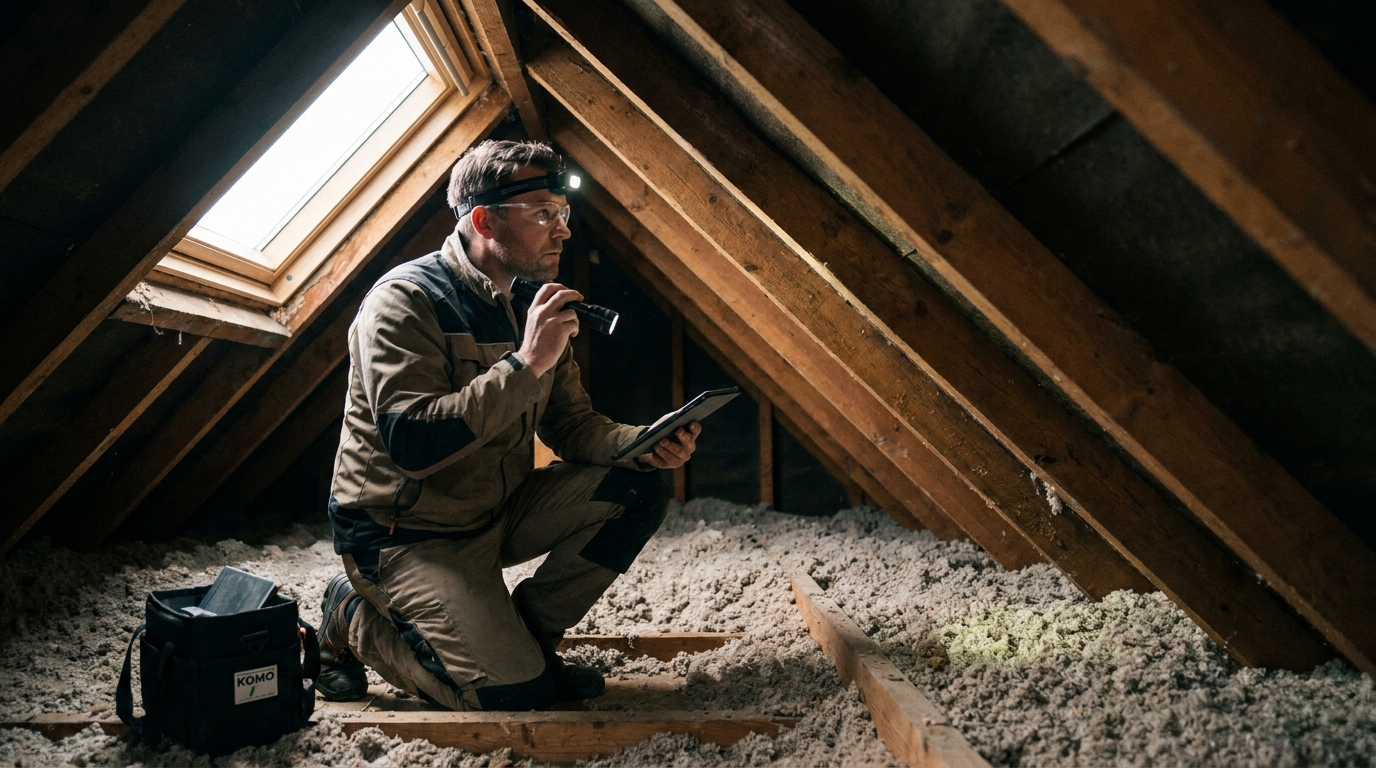 Gecertificeerd energieadviseur neemt de woning op voor het energielabel